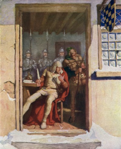 Illustration for The Black Arrow by Robert Louis Stevenson by Newell Convers Wyeth